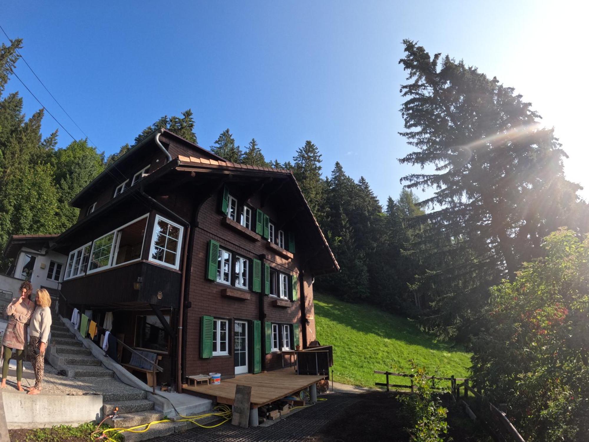 Chalet Sonnenheim Mit Atemberaubender Aussicht Adelboden Exterior photo